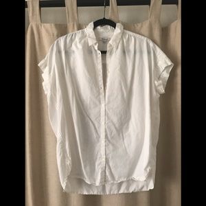 Madewell Central white button up shirt size Small